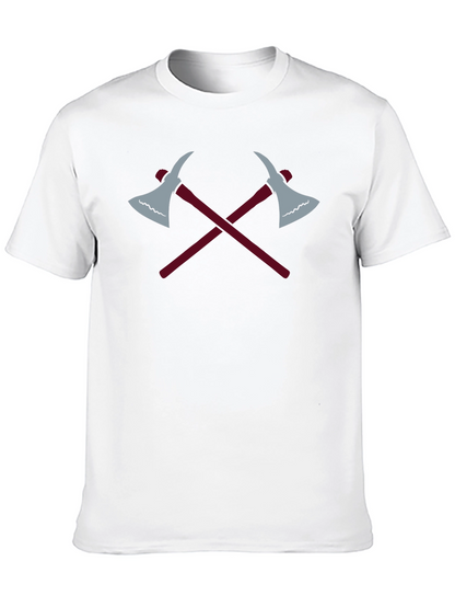 Crossed Axes Graphic Tee - Black