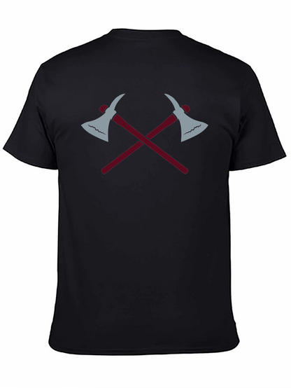 Crossed Axes Graphic Tee - Black