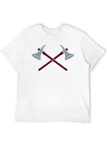 Crossed Axes Graphic Tee - Black