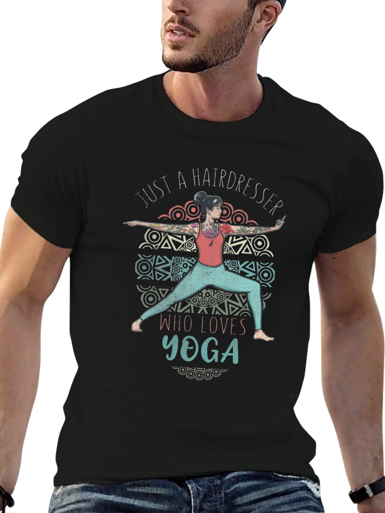 Hairdresser Yoga Lover T-Shirt