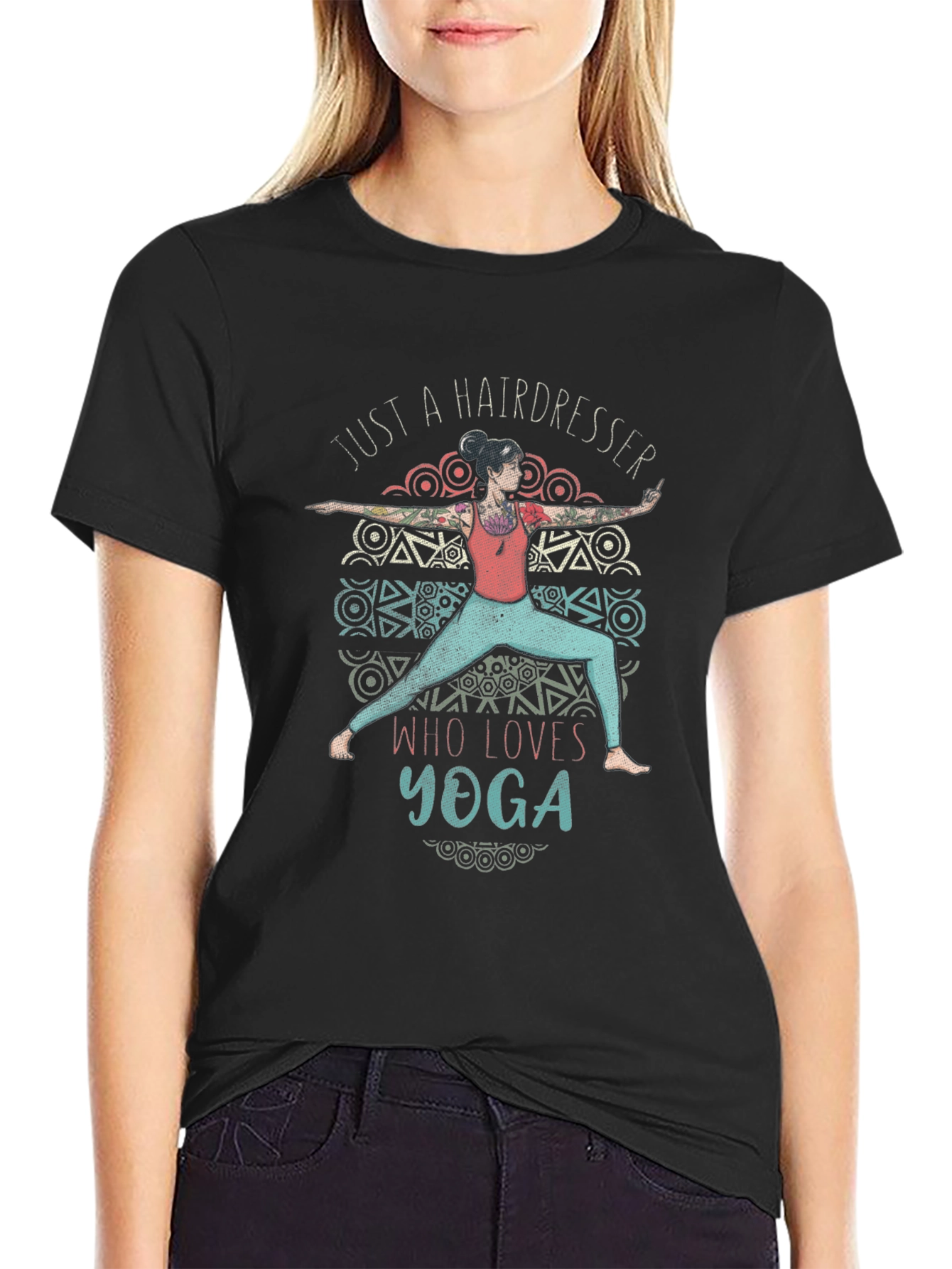 Hairdresser Yoga Lover T-Shirt