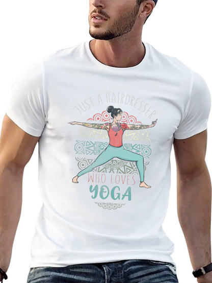 Hairdresser Yoga Lover T-Shirt