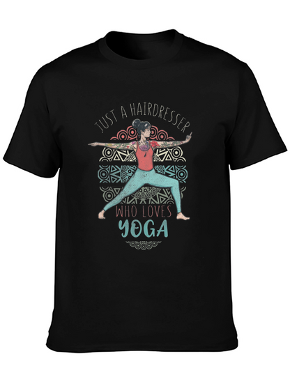 Hairdresser Yoga Lover T-Shirt