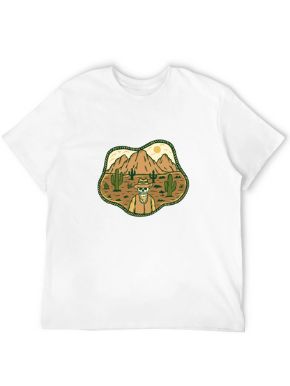 Desert Skull Cowboy Graphic T-Shirt