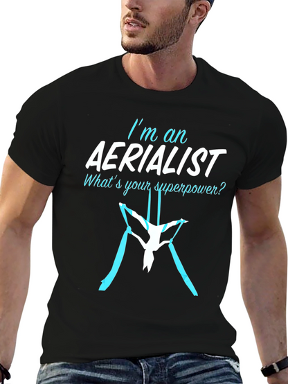 Aerialist Superpower T-Shirt - Black Cotton Blend