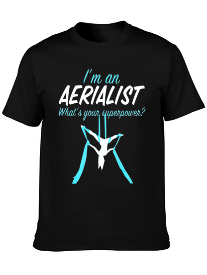 Aerialist Superpower T-Shirt - Black Cotton Blend