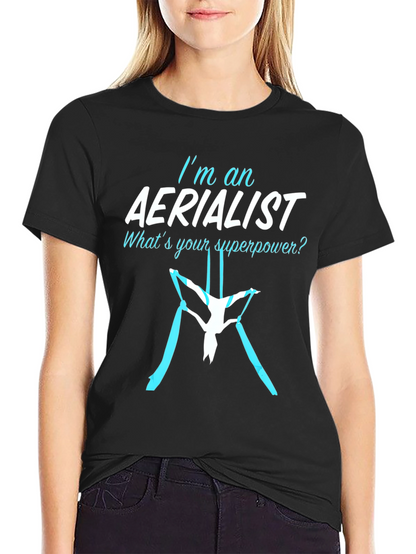 Aerialist Superpower T-Shirt - Black Cotton Blend