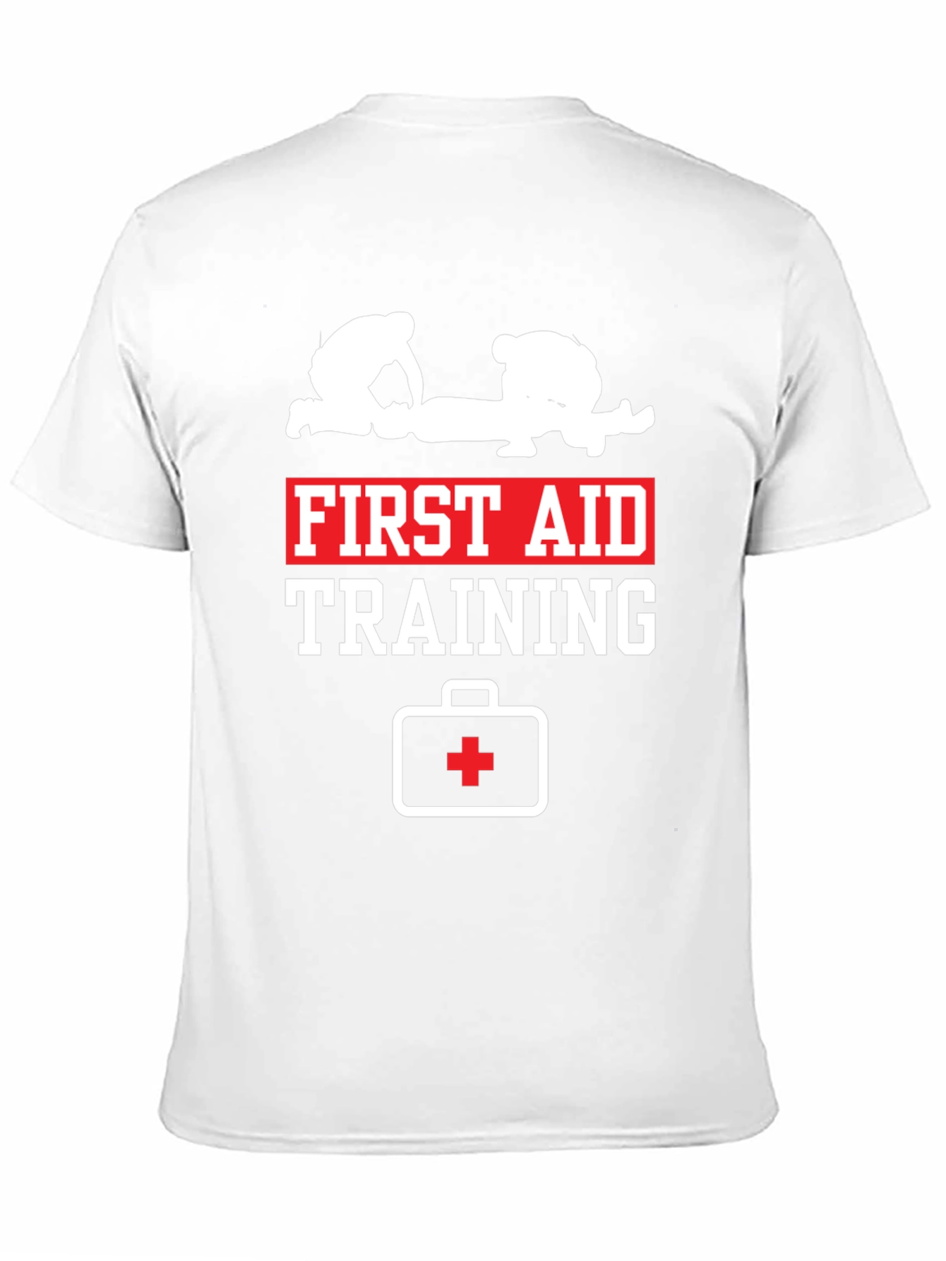 First Aid Training Black Cotton T-Shirt