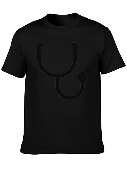 Stethoscope Graphic T-Shirt - Medical Theme Tee