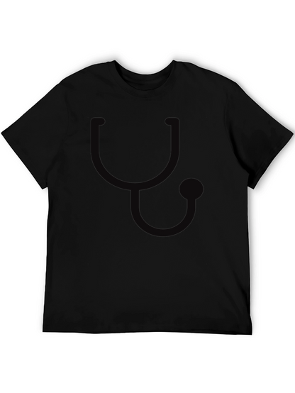 Stethoscope Graphic T-Shirt - Medical Theme Tee