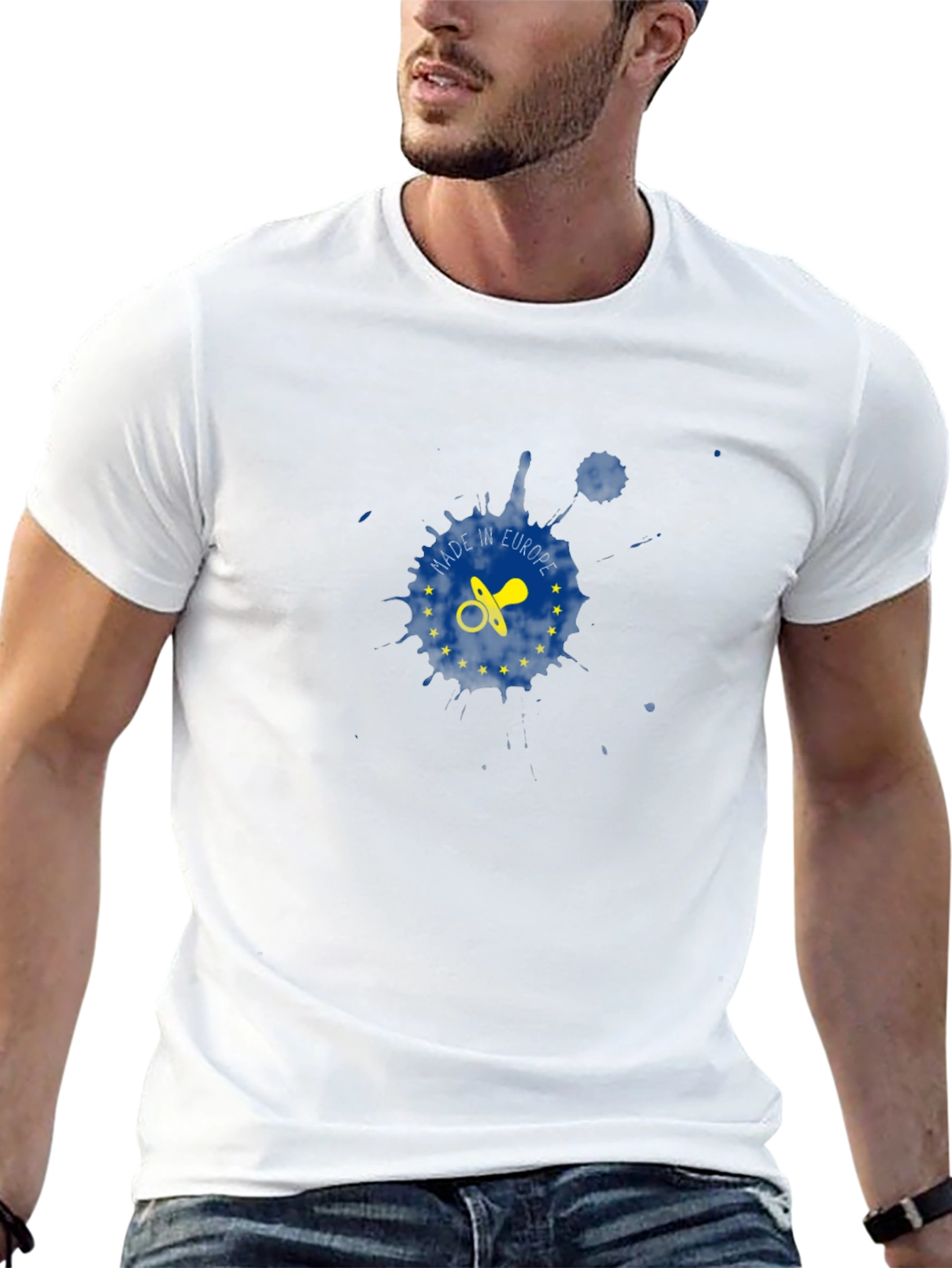 Made in Europe Pacifier T-Shirt - Black Cotton Tee