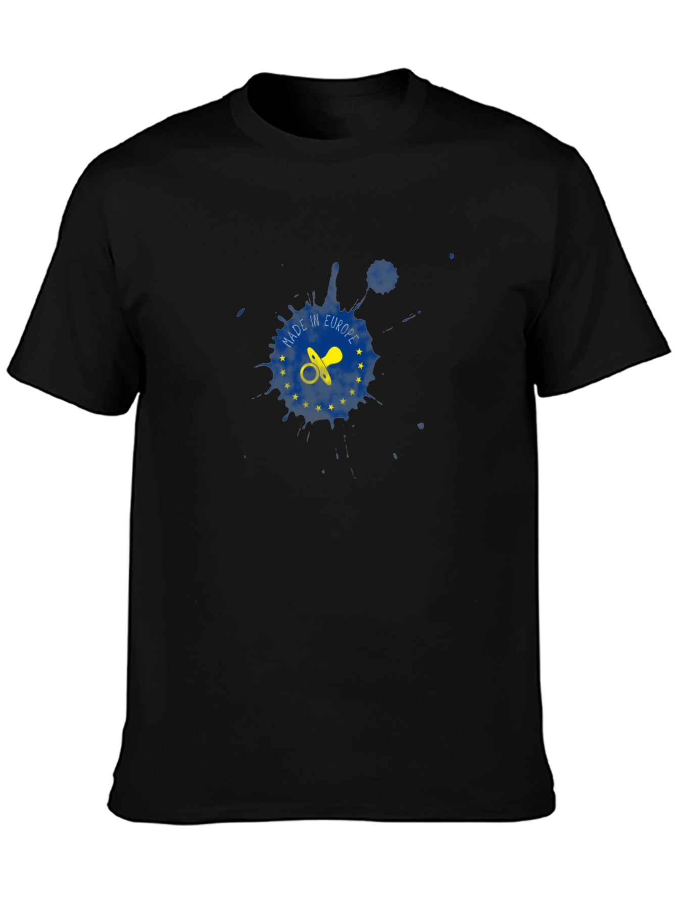 Made in Europe Pacifier T-Shirt - Black Cotton Tee
