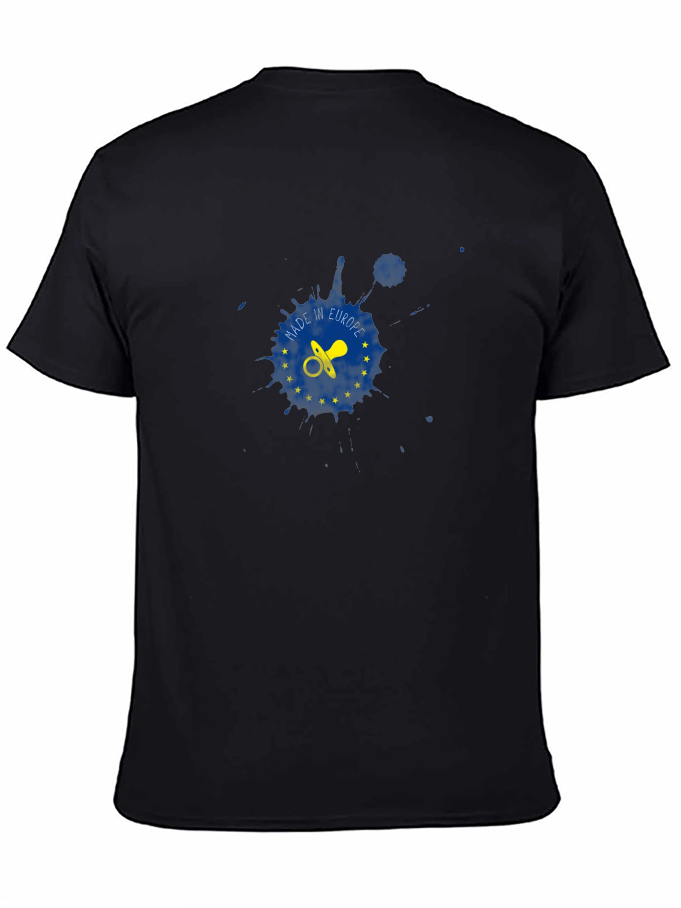 Made in Europe Pacifier T-Shirt - Black Cotton Tee