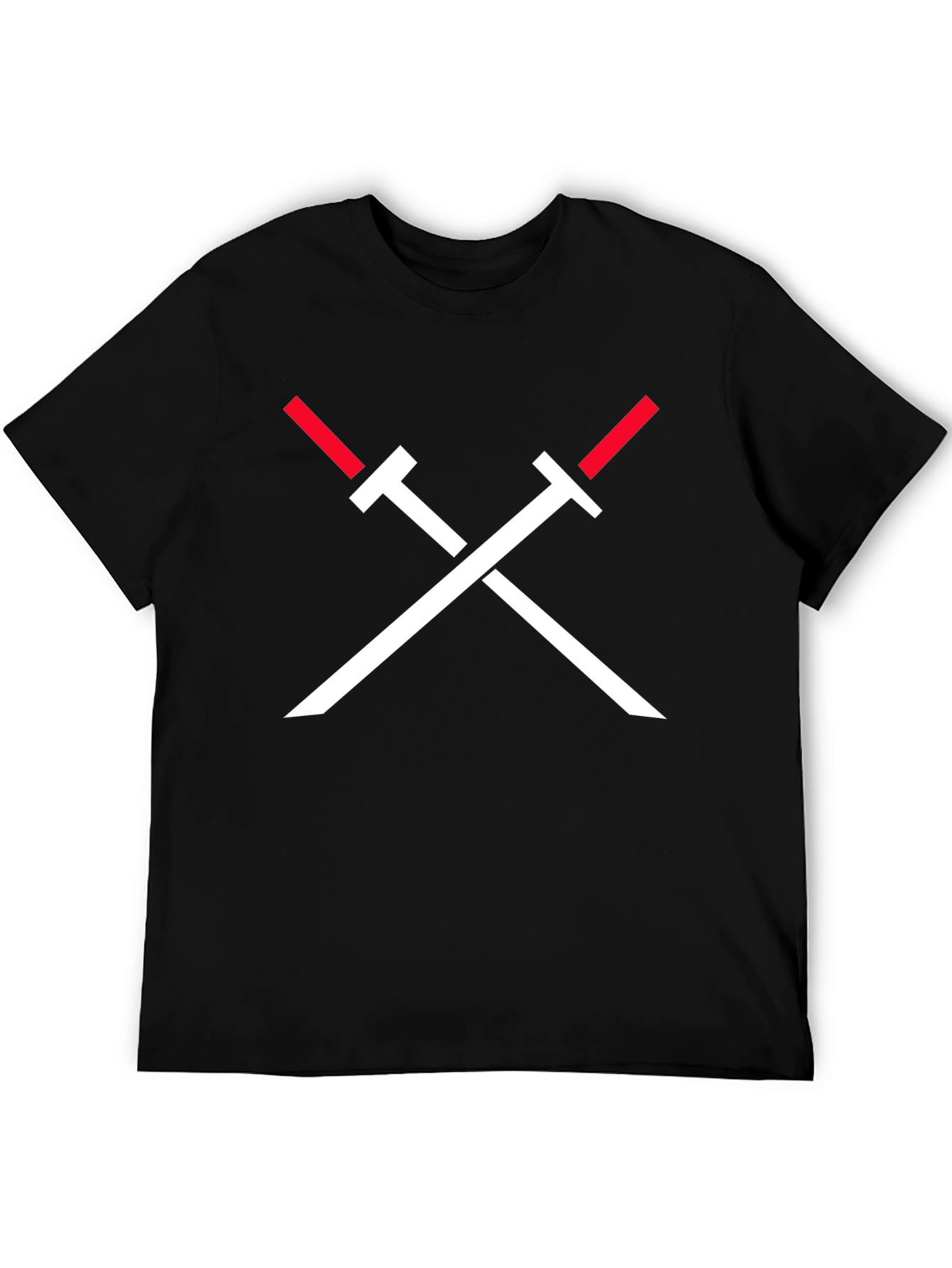 Crossed Swords Graphic Tee - Black
