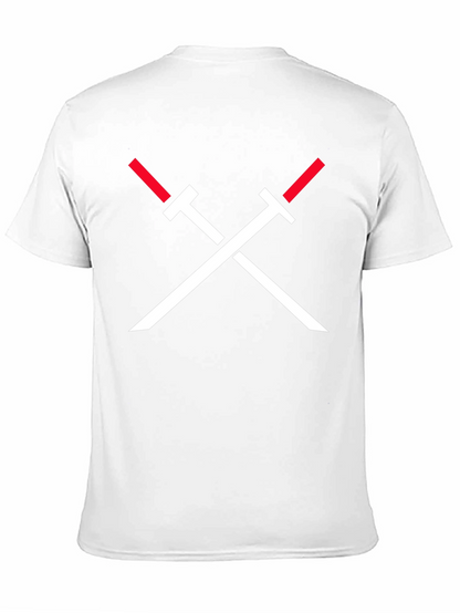 Crossed Swords Graphic Tee - Black