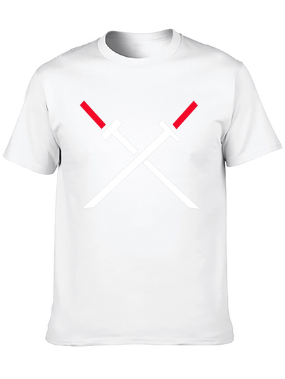 Crossed Swords Graphic Tee - Black