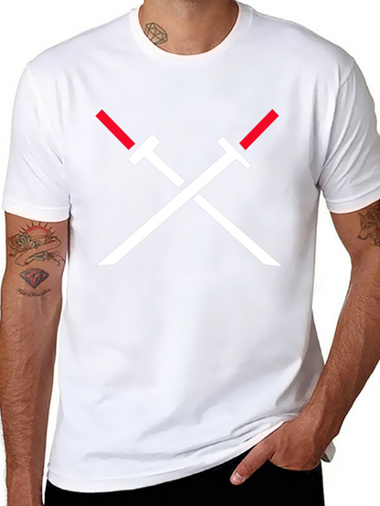 Crossed Swords Graphic Tee - Black