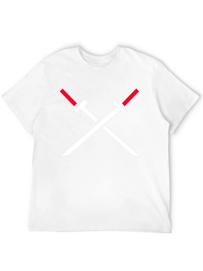 Crossed Swords Graphic Tee - Black
