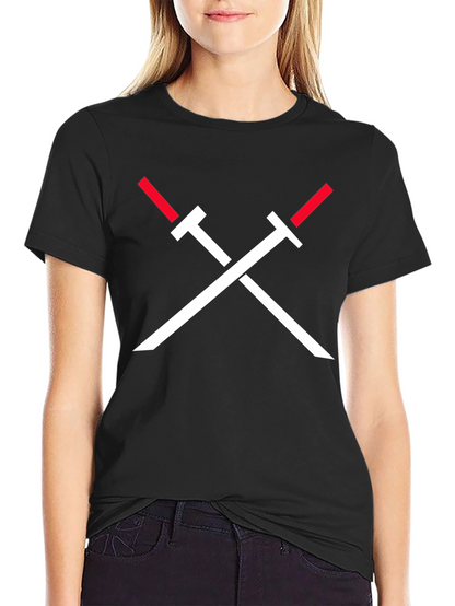 Crossed Swords Graphic Tee - Black