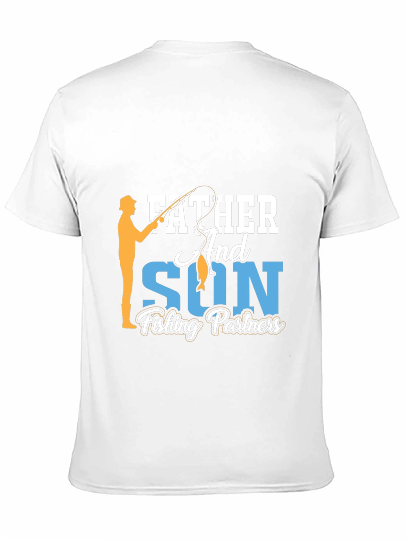 Father and Son Fishing Partners Black T-Shirt