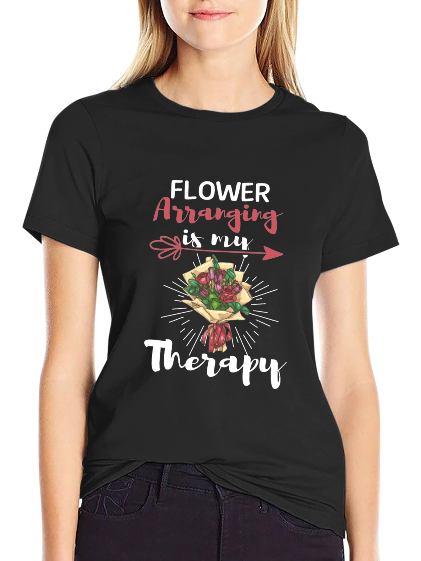 Flower Arranging Therapy T-Shirt