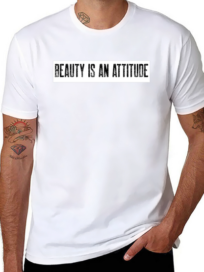 Beauty is an Attitude Black T-Shirt