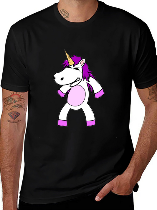 Unicorn Graphic Black T-Shirt