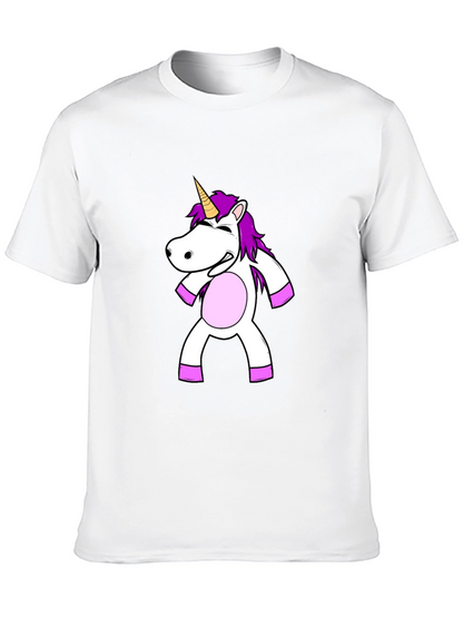 Unicorn Graphic Black T-Shirt