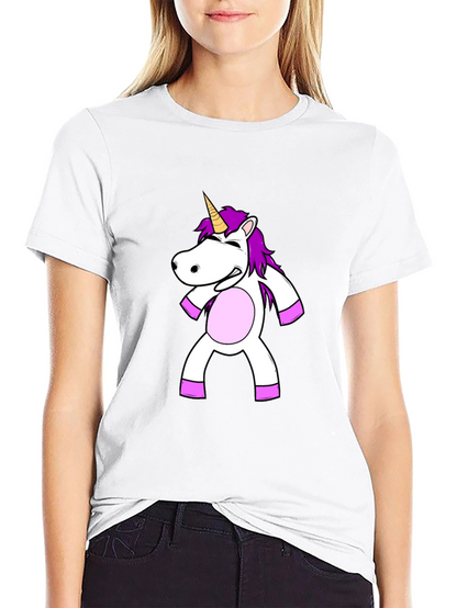 Unicorn Graphic Black T-Shirt