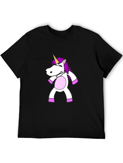 Unicorn Graphic Black T-Shirt