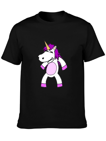 Unicorn Graphic Black T-Shirt