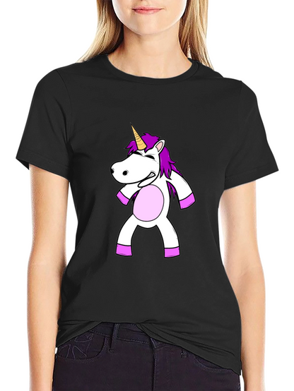 Unicorn Graphic Black T-Shirt
