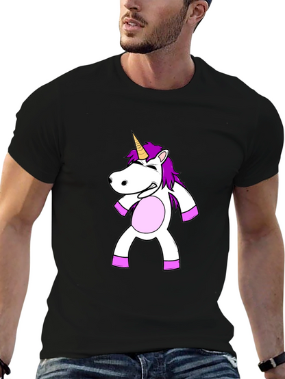 Unicorn Graphic Black T-Shirt