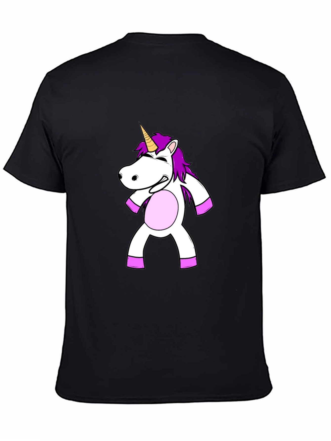 Unicorn Graphic Black T-Shirt