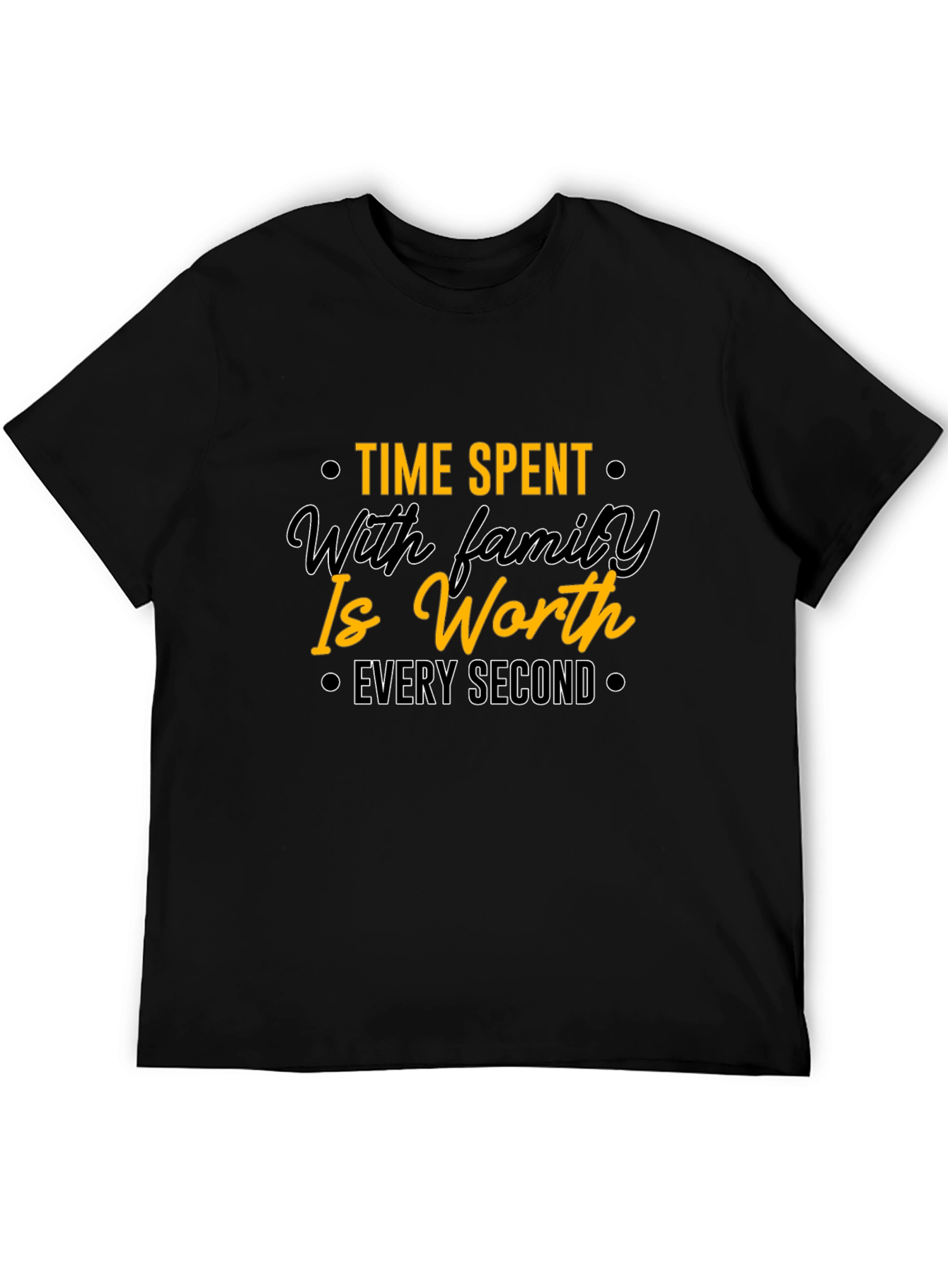 Family Time Value Black T-Shirt