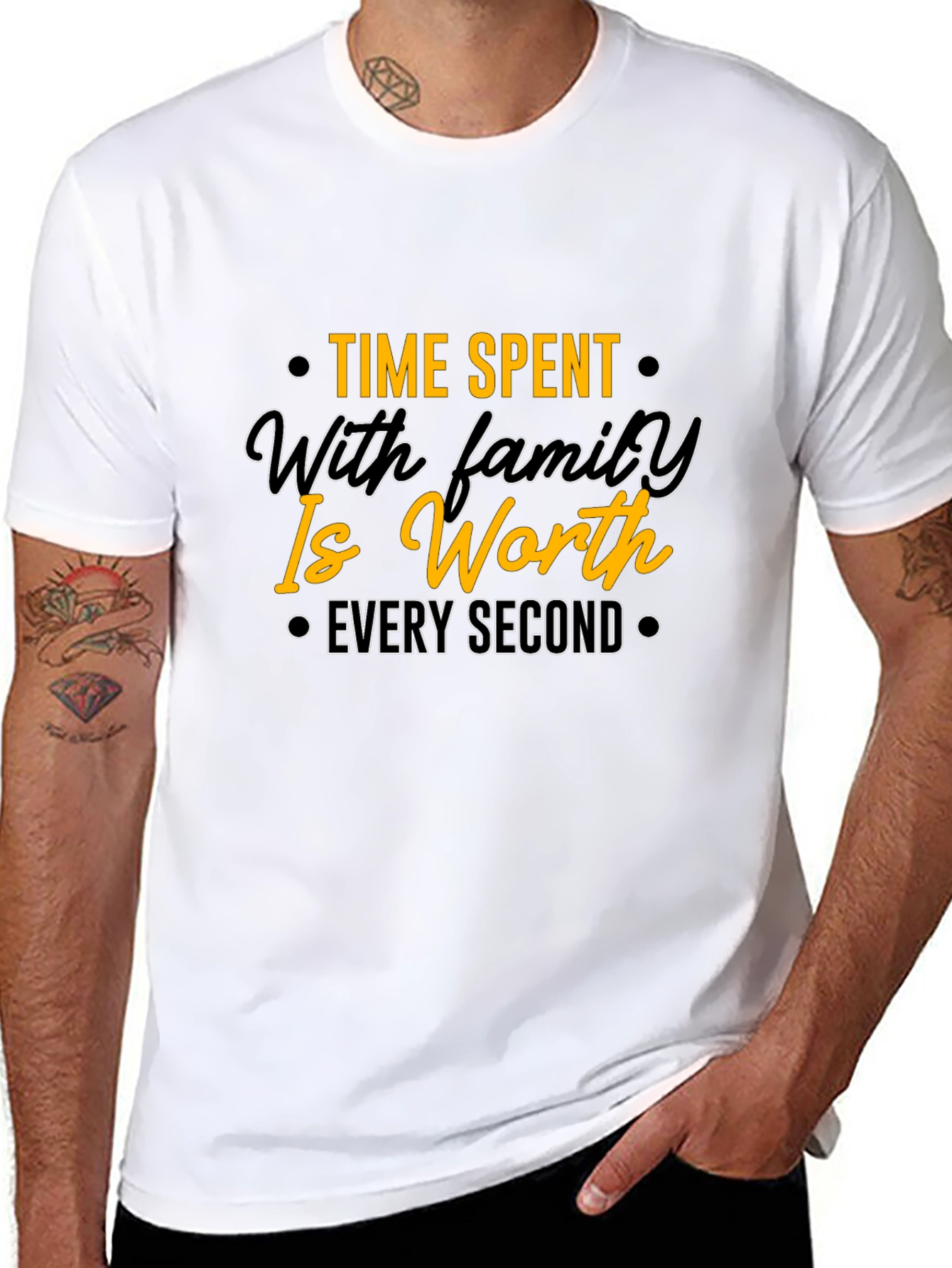 Family Time Value Black T-Shirt