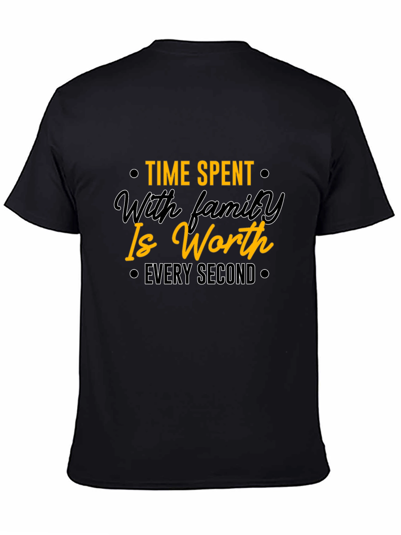 Family Time Value Black T-Shirt
