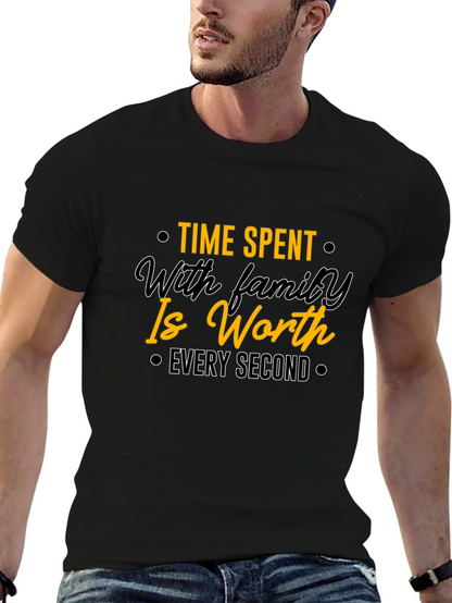 Family Time Value Black T-Shirt