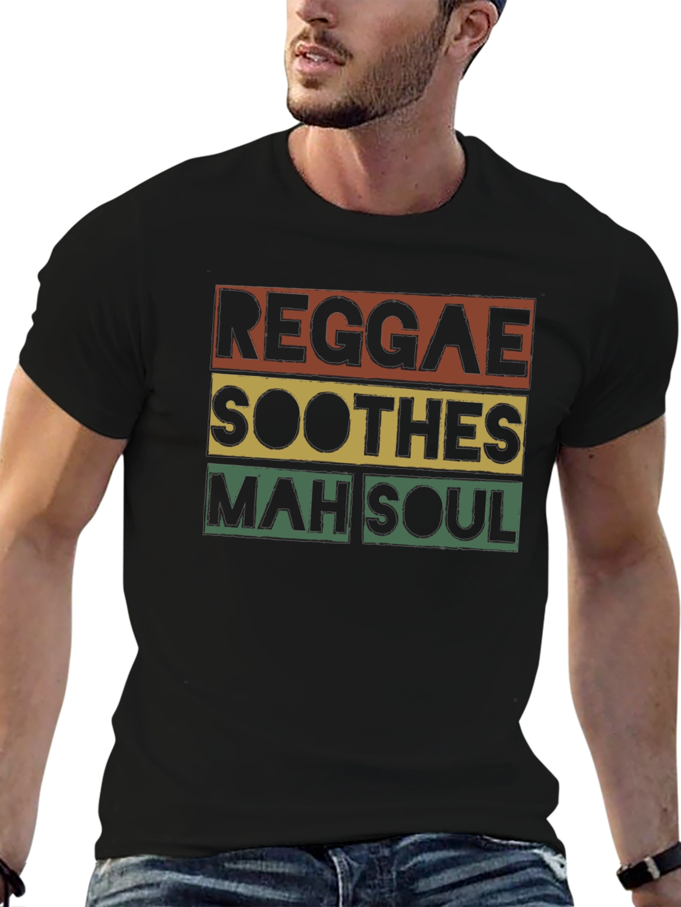 Reggae Soothes Soul T-Shirt - Black Graphic Tee