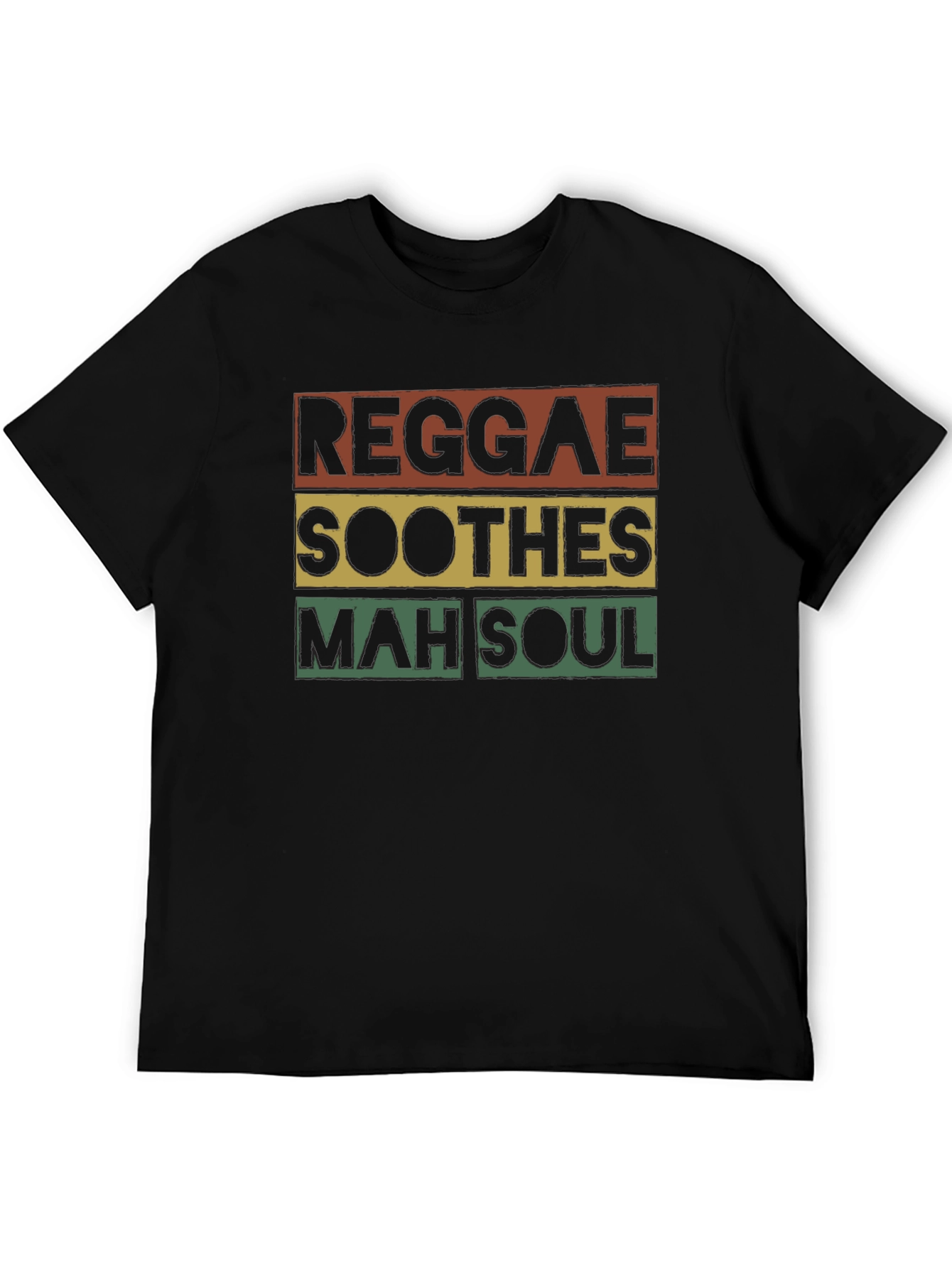 Reggae Soothes Soul T-Shirt - Black Graphic Tee