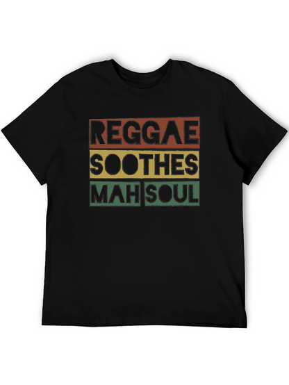 Reggae Soothes Soul T-Shirt - Black Graphic Tee