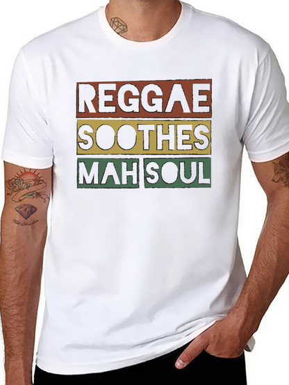 Reggae Soothes Soul T-Shirt - Black Graphic Tee