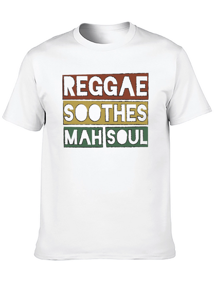 Reggae Soothes Soul T-Shirt - Black Graphic Tee