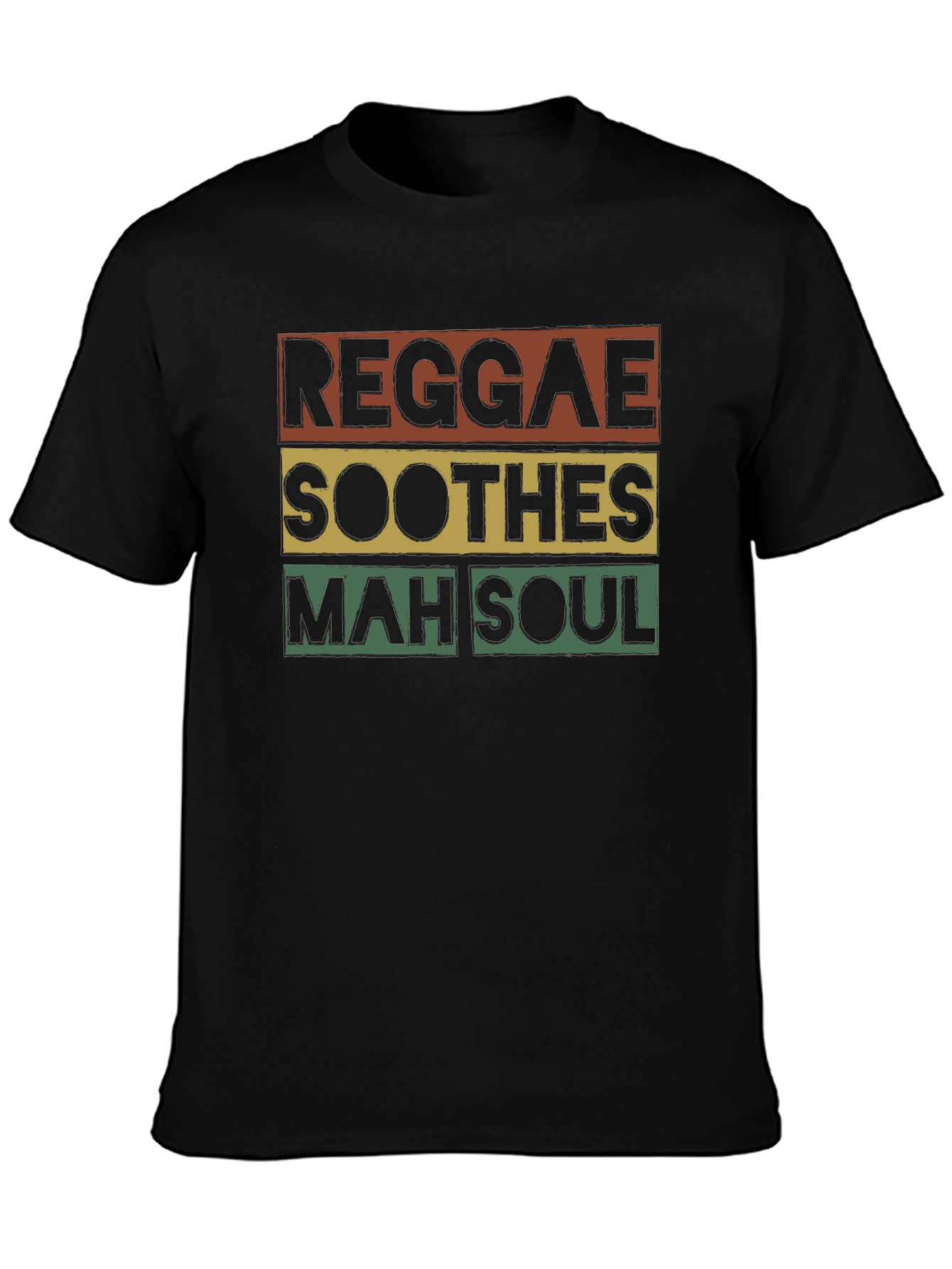 Reggae Soothes Soul T-Shirt - Black Graphic Tee