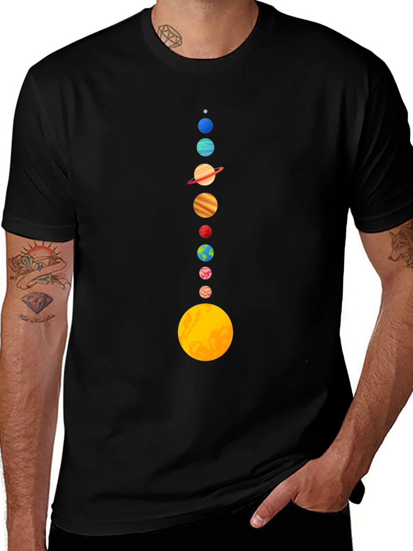 Solar System Planets Graphic Tee