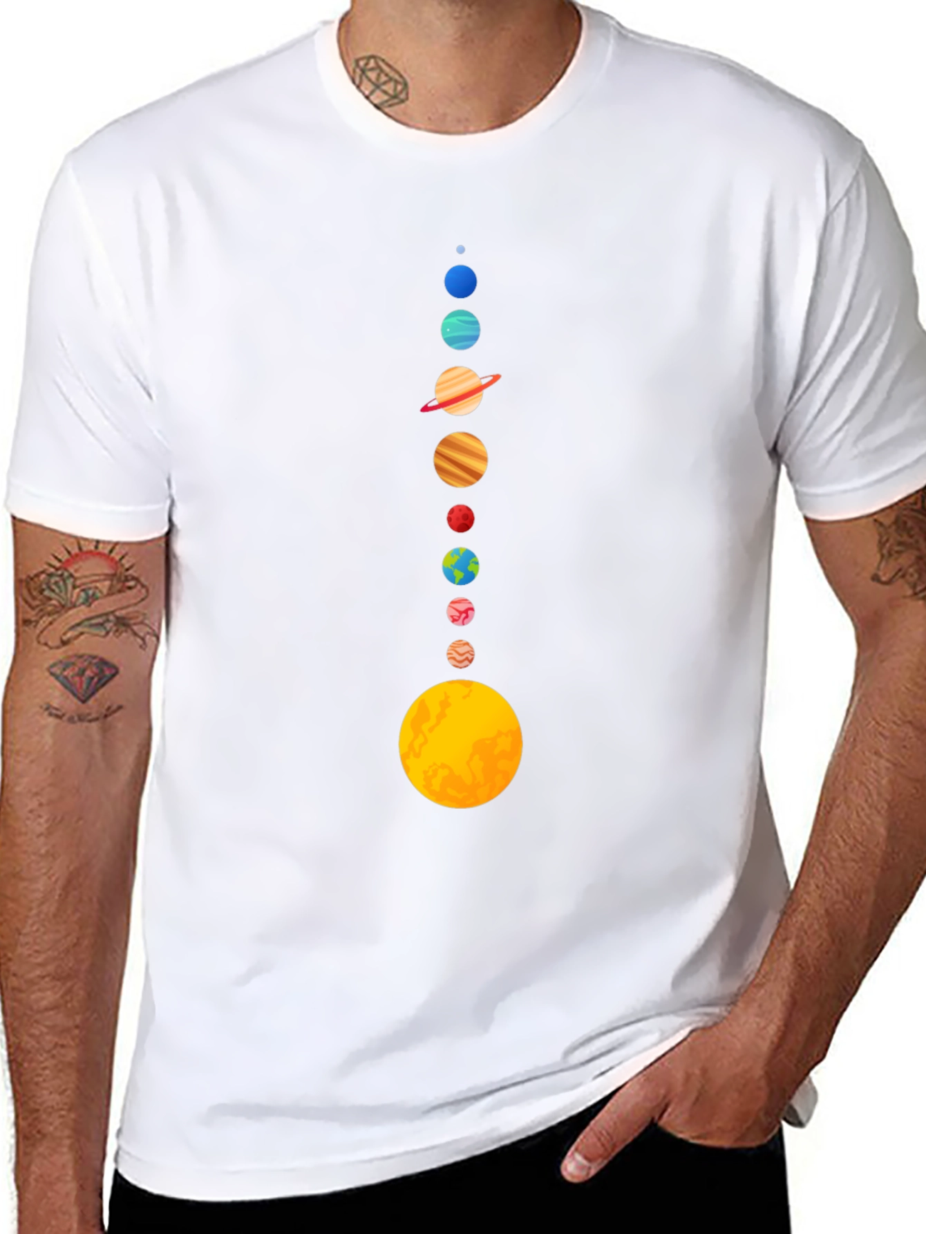 Solar System Planets Graphic Tee
