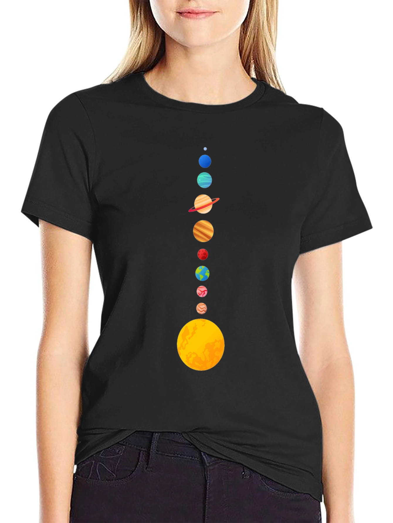 Solar System Planets Graphic Tee
