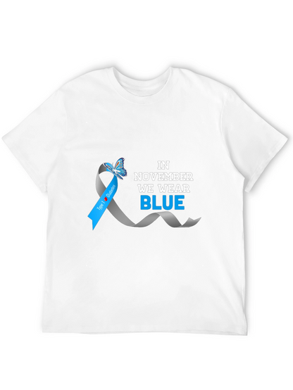 November Diabetes Awareness Blue Ribbon T-Shirt