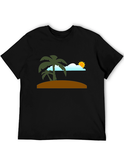 Tropical Beach Graphic T-Shirt - Vacation Vibes