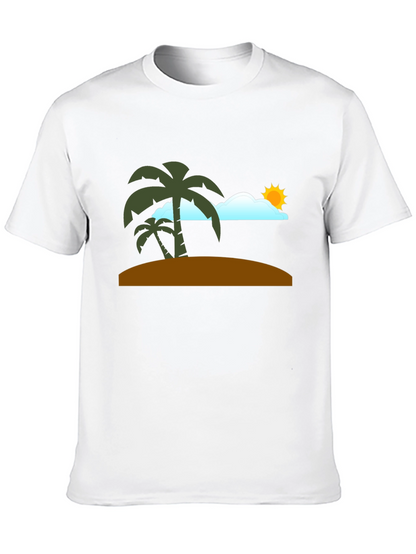 Tropical Beach Graphic T-Shirt - Vacation Vibes